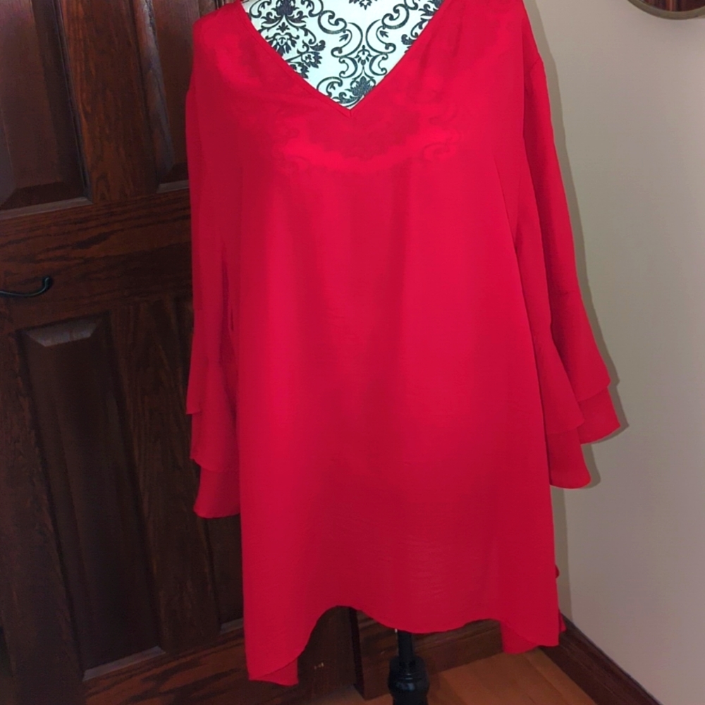 Red Tunic 3X